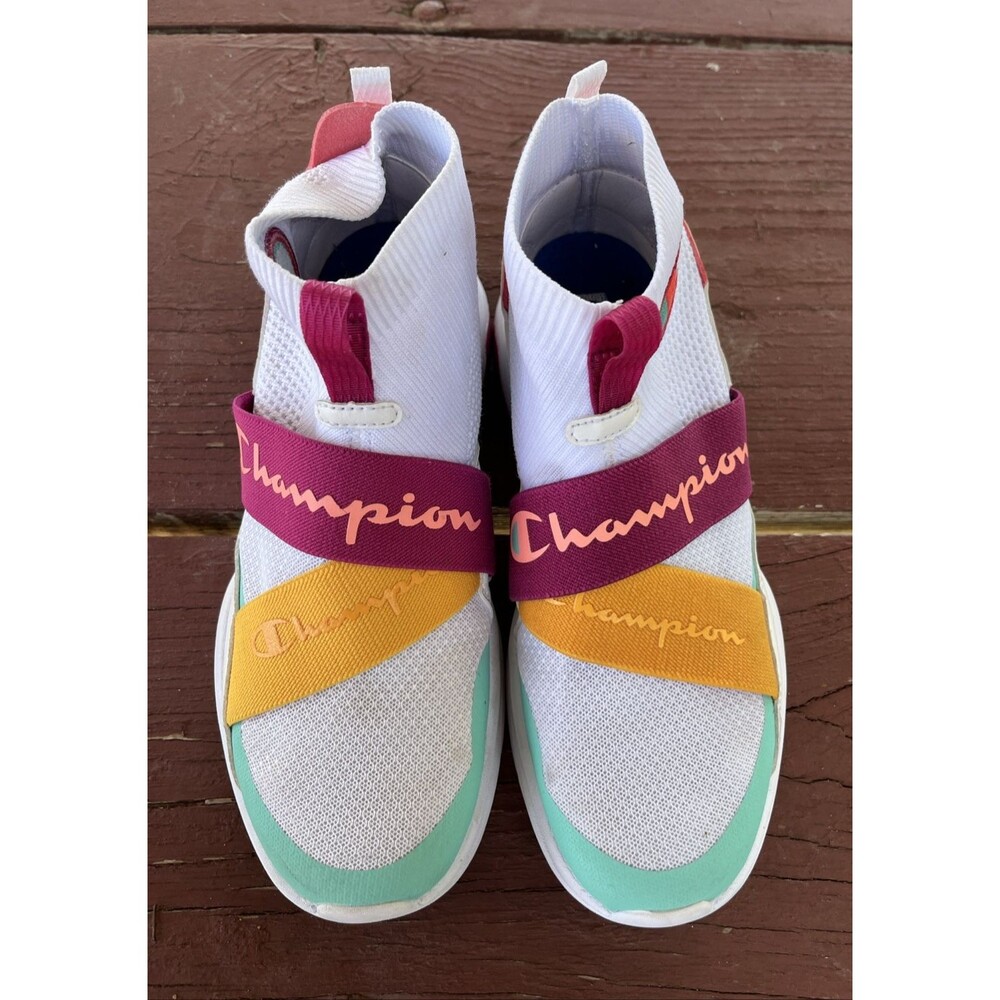 Champion Women's Athletic Shoes - White, Pink, Yellow, Green